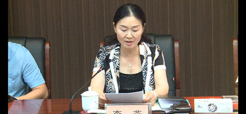 李燕副区长宣读实施方案